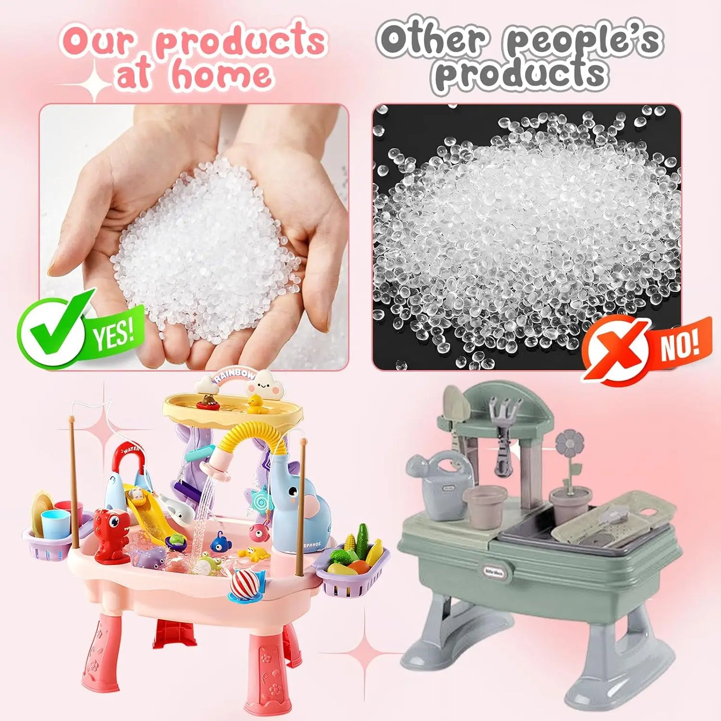 Present Play™ Water Table with REAL Water Pump (4-IN-1 PLAY STATION)