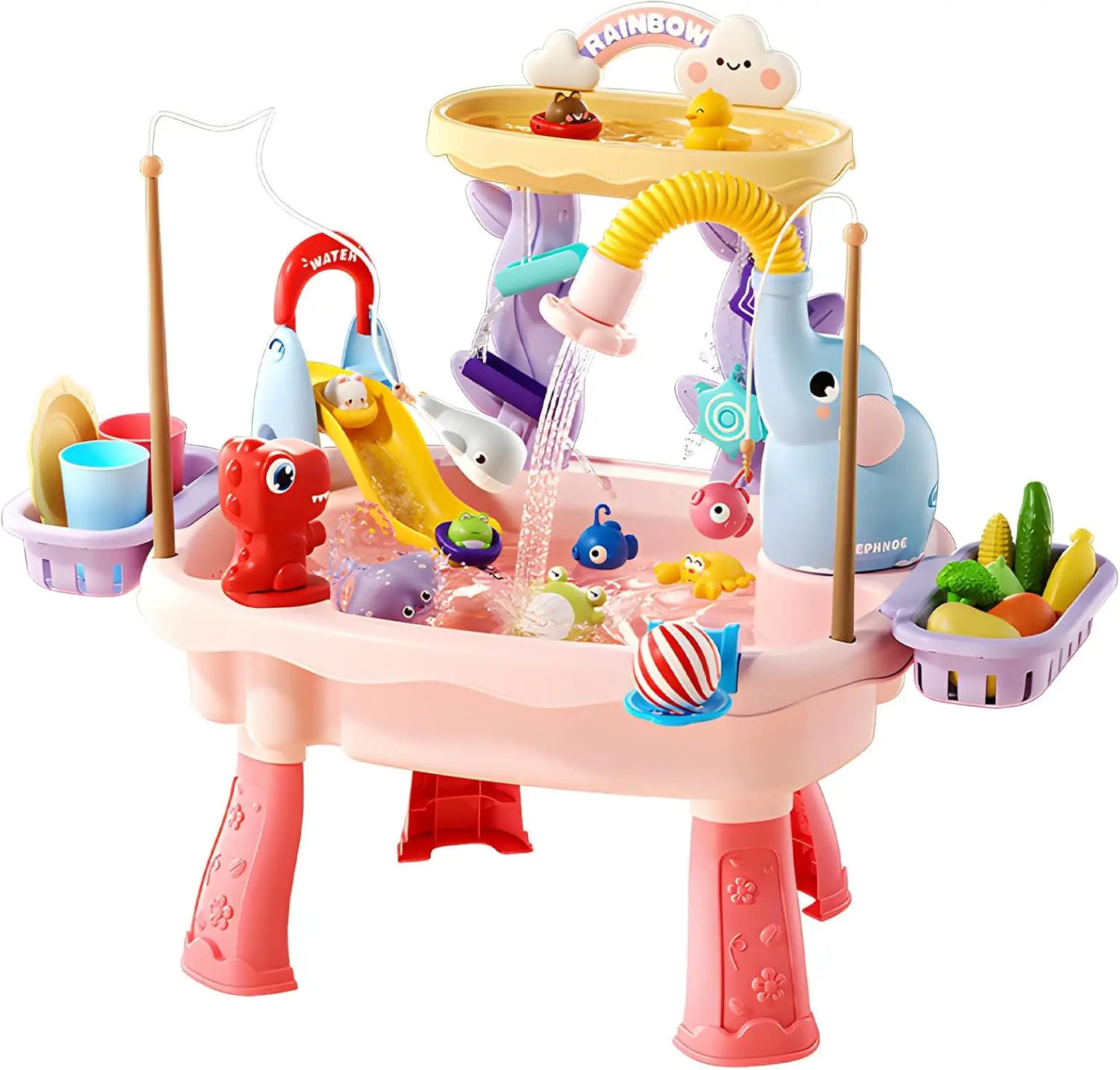 Present Play™ Water Table with REAL Water Pump (4-IN-1 PLAY STATION)