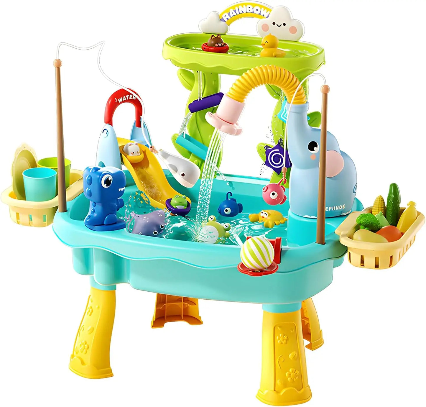 Present Play™ Water Table with REAL Water Pump (4-IN-1 PLAY STATION)